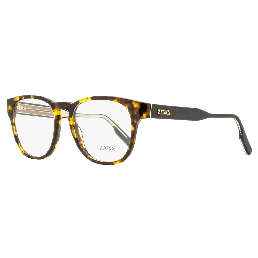 Zegna Keyhole Square Eyeglasses EZ5261 054 Havana 51mm